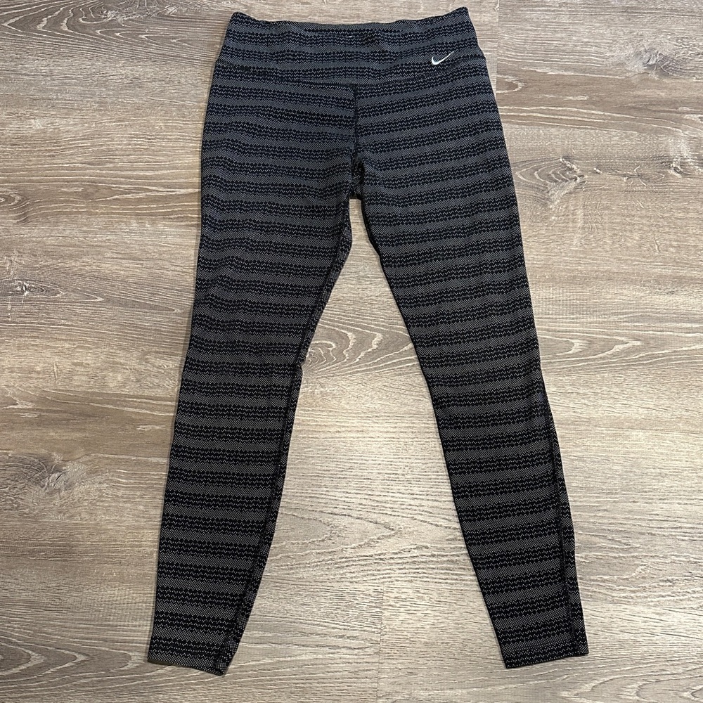 Nike Black and White Dri-FIT Leggings